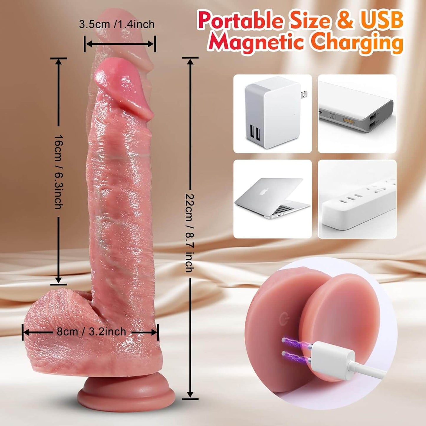 Thrusting Dildo Vibrator Sex Toys