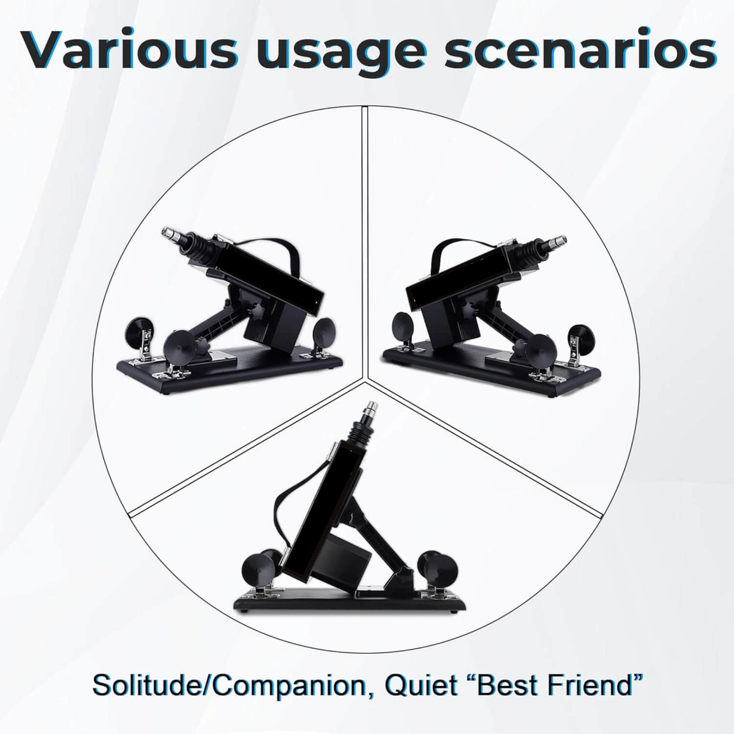 Sex Machine with 8 Attachments & Wireless Remote