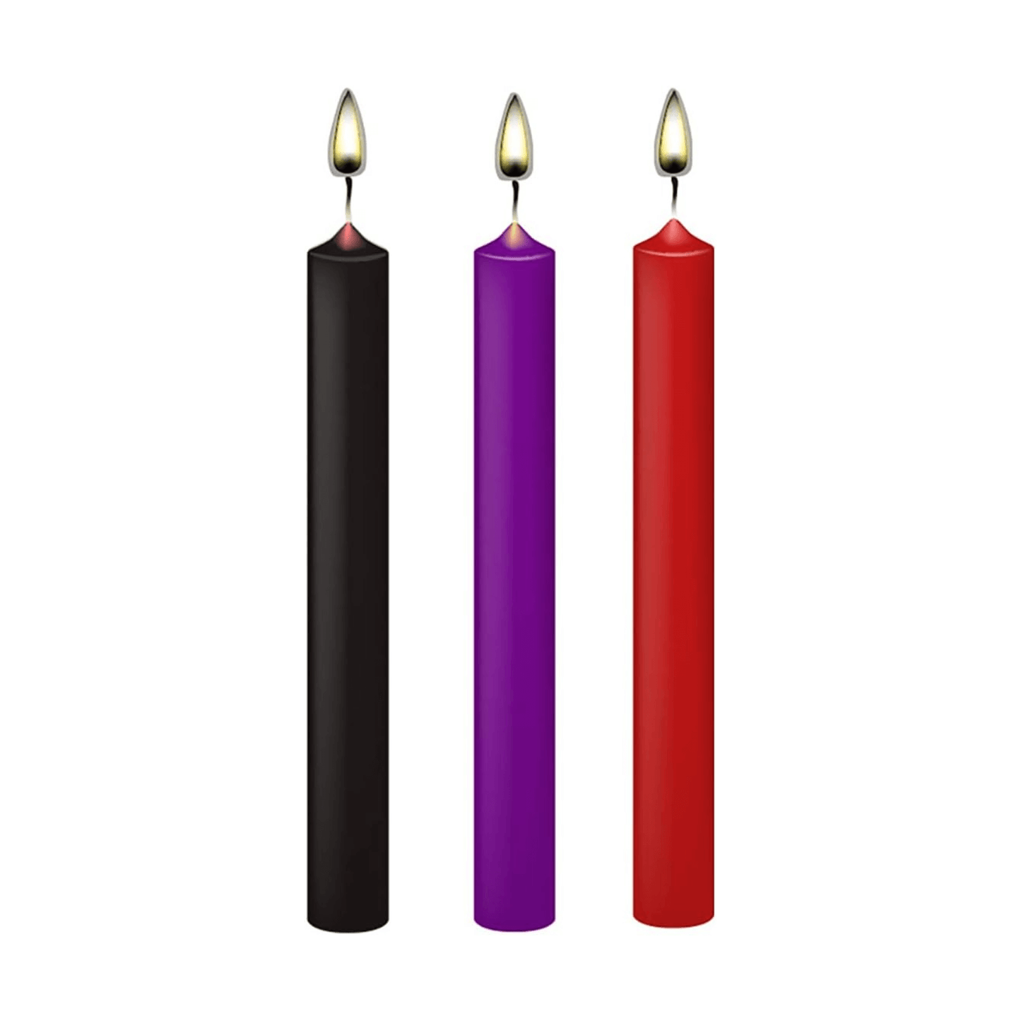 Low Temperature Wax Play Candles - 3 Pack