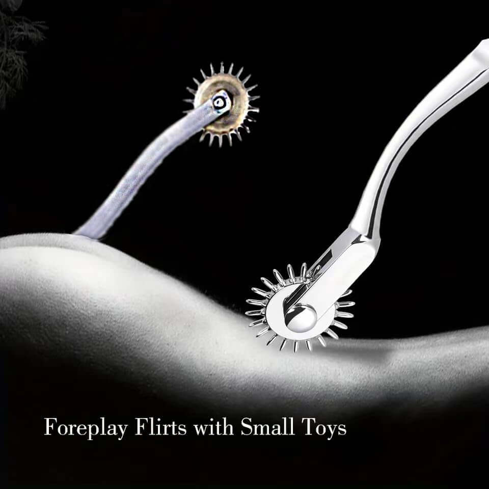 Stainless Steel Pinwheel Breast Spikes Fetish