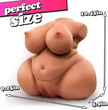 Realistic Female Torso Sex Doll with Dual Entry Channels