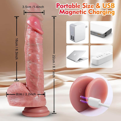 Thrusting Dildo Vibrator Sex Toys