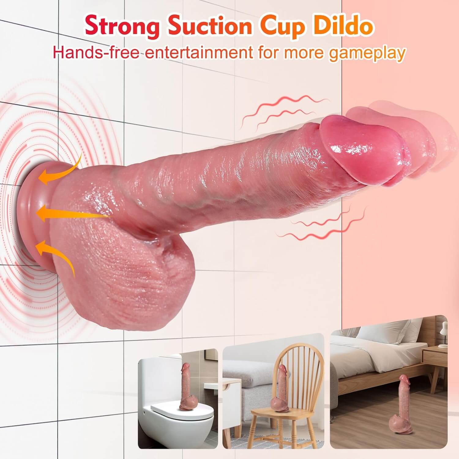 Thrusting Dildo Vibrator Sex Toys