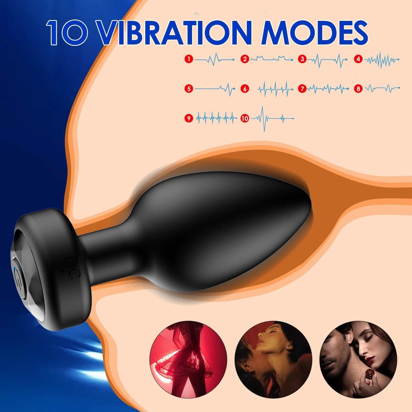3PCS Silicone Anal Plug Sex Toys Vibrator 