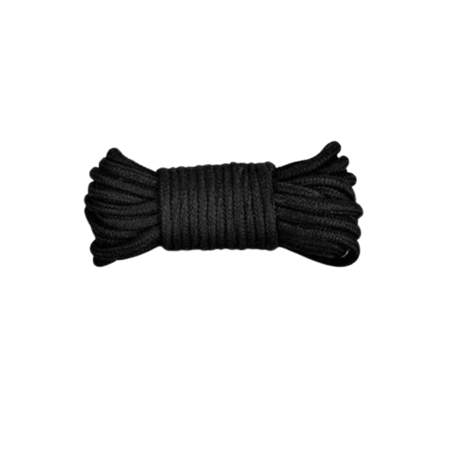 Black bondage rope for beginners, ideal for tying and restraint in bondage play.