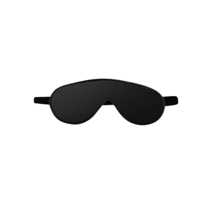 Black padded blindfold from the Beginner Bondage Kit | Club69, designed for enhanced sensory play.