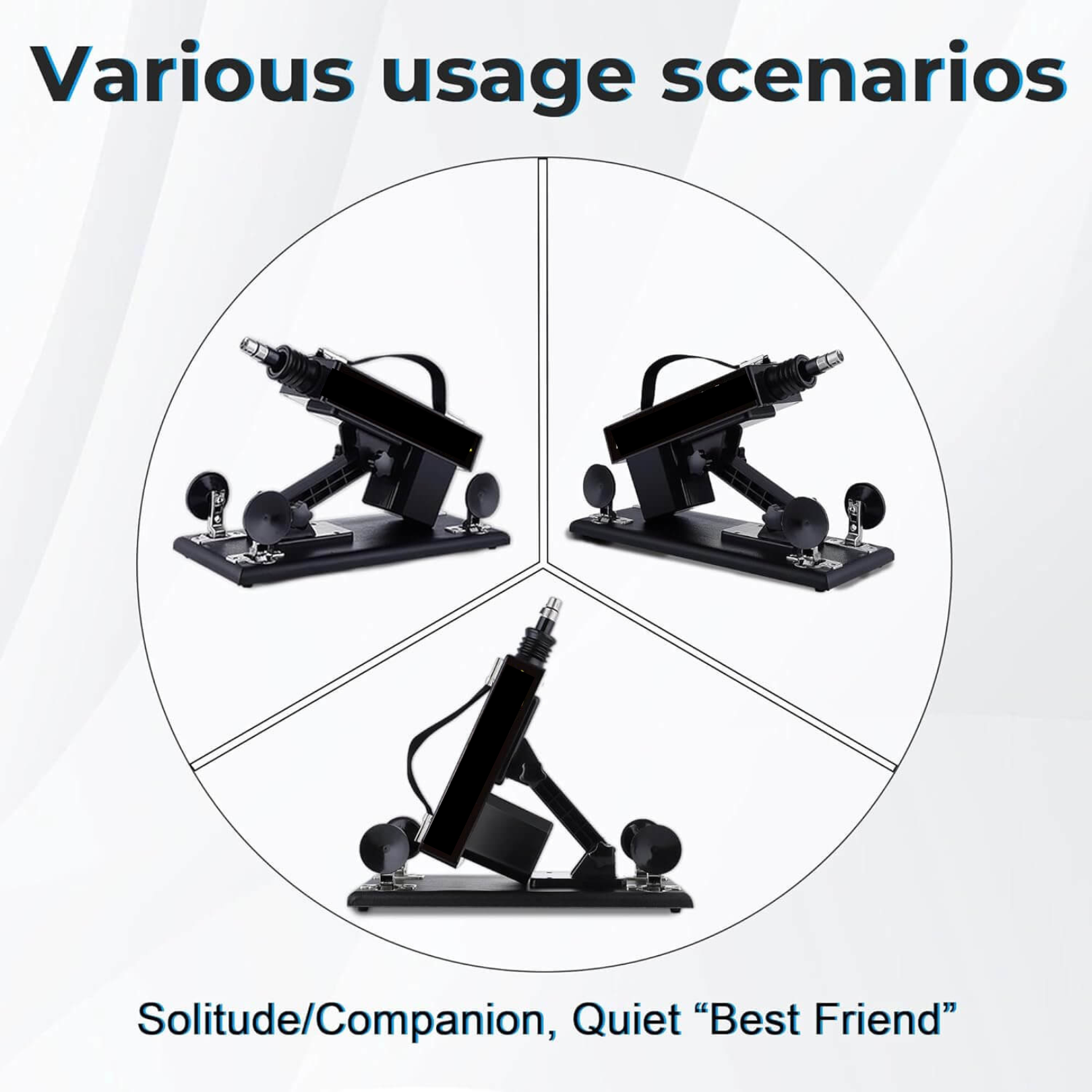 Sex Machine with 8 Attachments & Wireless Remote