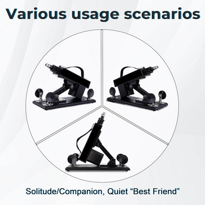 Sex Machine with 8 Attachments & Wireless Remote