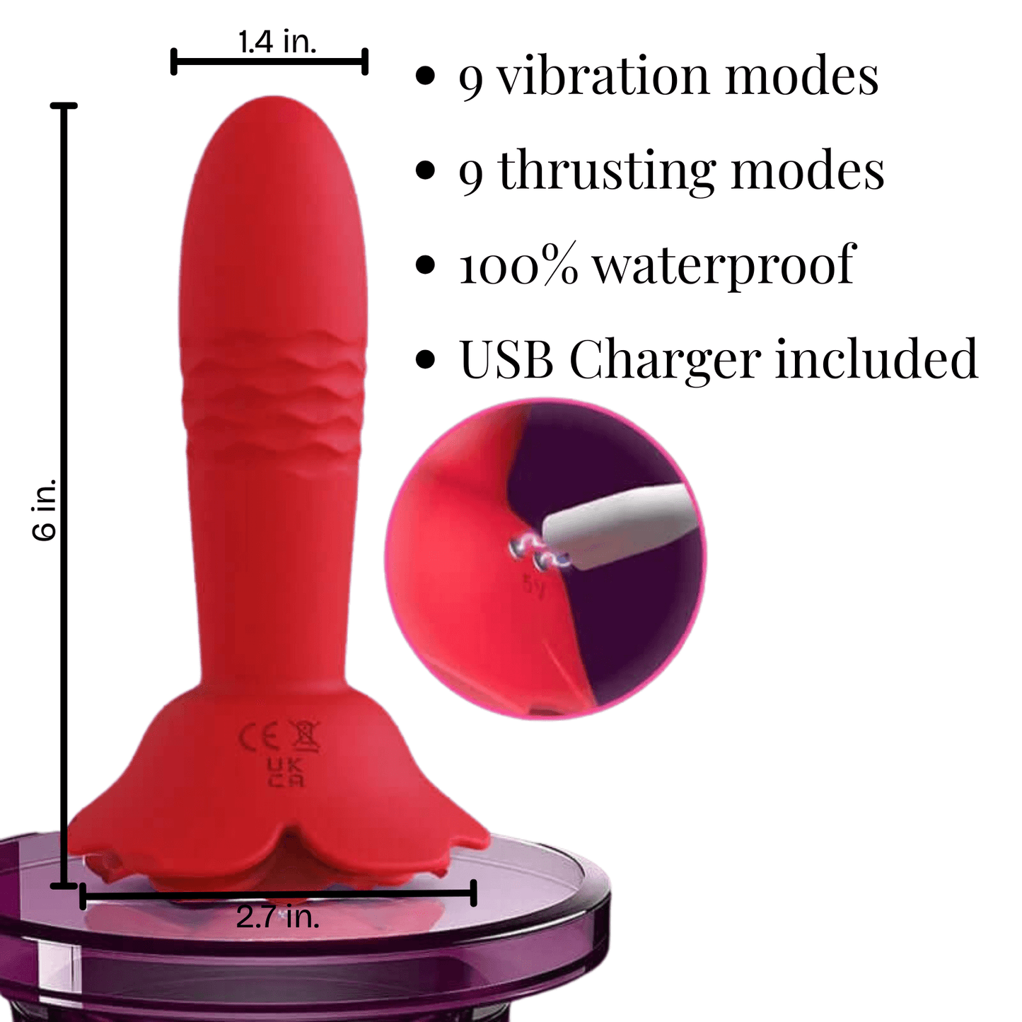 Remote Control Thrusting Vibrator | Club69