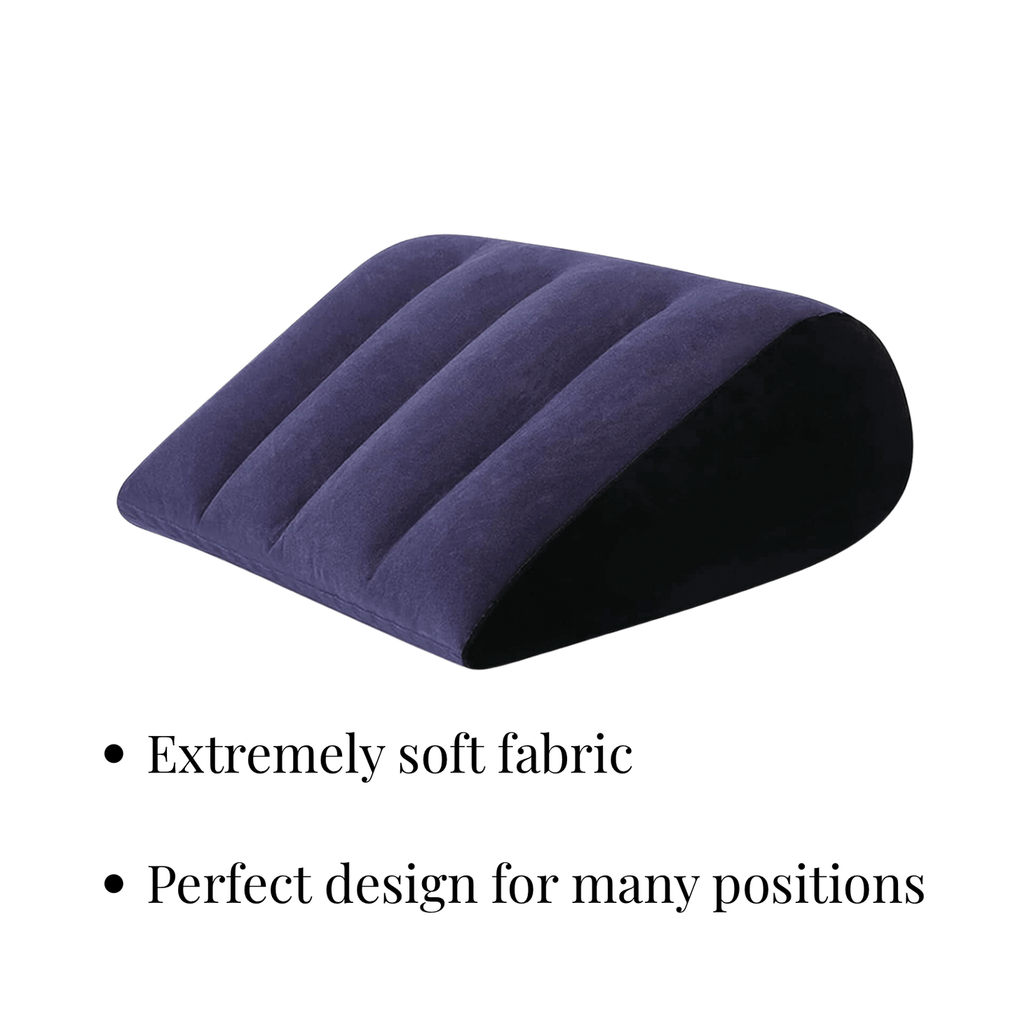 Inflatable sex cushion with extremely soft fabric, designed for versatile positions and enhanced pleasure.