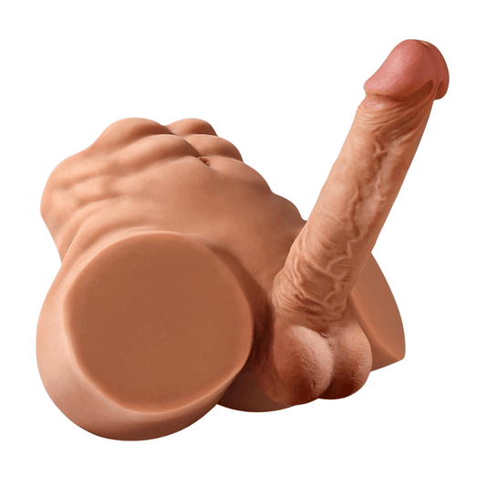 Realistic Male Torso Sex Doll with 7 in. Dildo