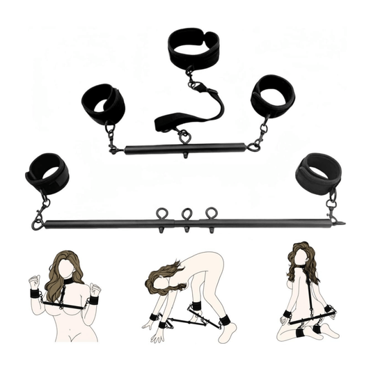 Spreader Bar Set with Wrist Ankle Neck Collar