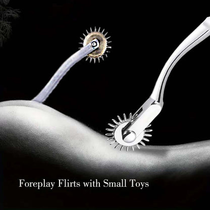 Stainless Steel Pinwheel Breast Spikes Fetish