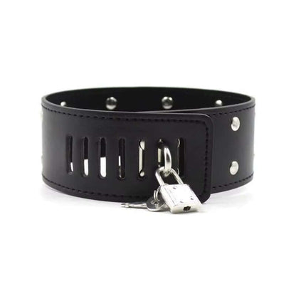New Neck Locking Padded Posture Collar Leather Sex Collar with Steel Chain Leash Sex Toys for Couple Sex Products SM Appliance