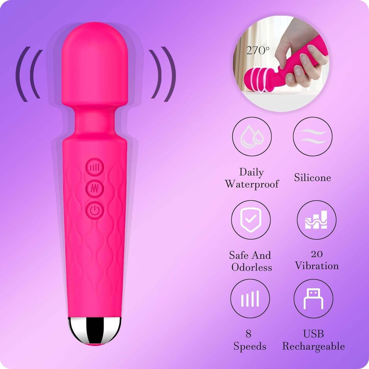 Adult Vibrating Wand for her Pleasure