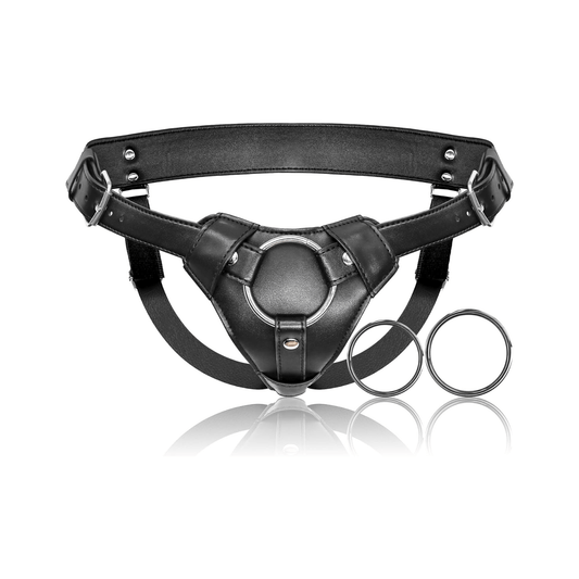 Premium Leather Strap on Harness | Club69